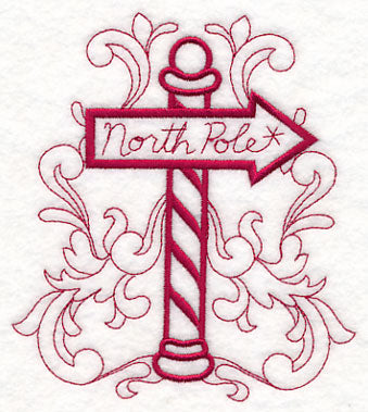 Doodle North Pole Sign