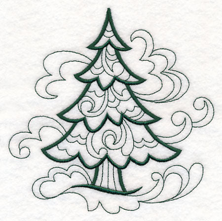 Doodle Pine Tree