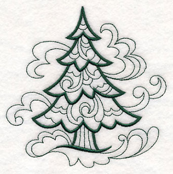 Doodle Pine Tree