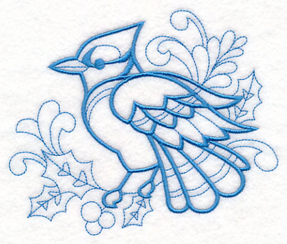 Doodle Blue Jay – Embroidery Library