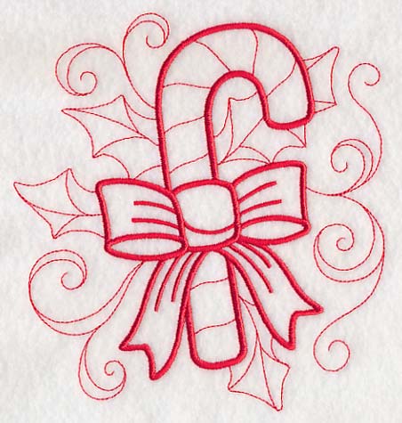 Doodle Candy Cane