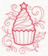 Doodle Christmas Cupcake