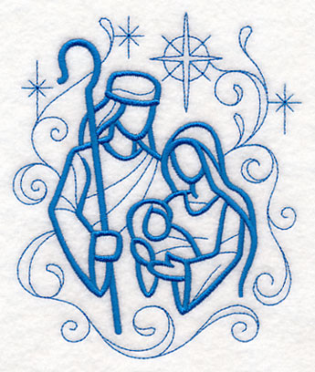 Doodle Holy Family