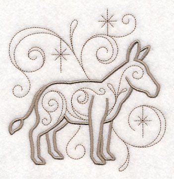 Doodle Nativity Donkey