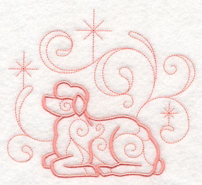 Doodle Nativity Lamb