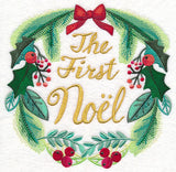 The First Noel Wreath in Watercolor