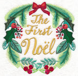 The First Noel Wreath in Watercolor