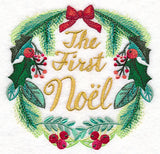The First Noel Wreath in Watercolor