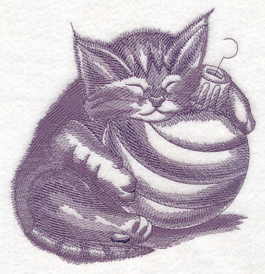 Kitten and Ornament Sketch