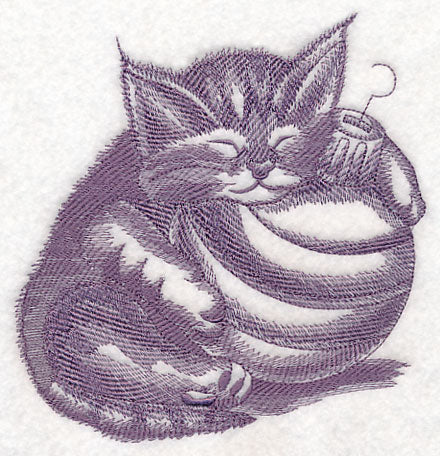 Kitten and Ornament Sketch