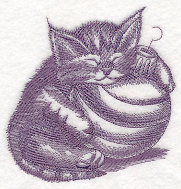 Kitten and Ornament Sketch