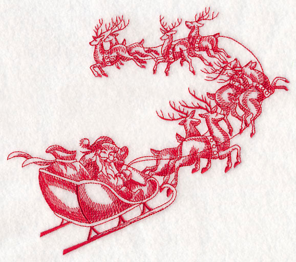 Santa's Flight Sketch