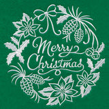 Merry Christmas Medallion (Whitework)