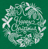 Happy Christmas Medallion (Whitework)