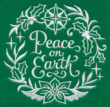 Peace on Earth Medallion (Whitework)