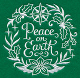 Peace on Earth Medallion (Whitework)