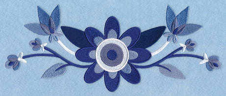 Midwinter Blues Bouquet Border 1