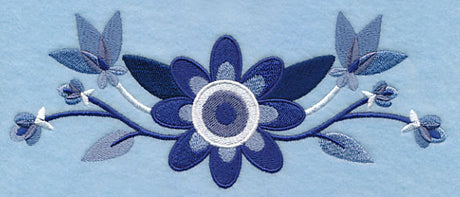 Midwinter Blues Bouquet Border 1