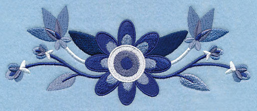 Midwinter Blues Bouquet Border 1