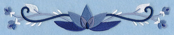 Midwinter Blues Bouquet Border 2