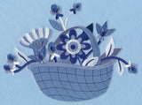 Midwinter Blues Bouquet Basket