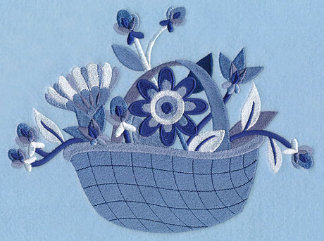 Midwinter Blues Bouquet Basket