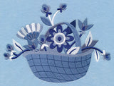 Midwinter Blues Bouquet Basket