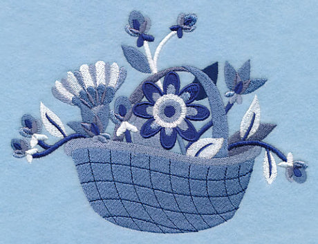 Midwinter Blues Bouquet Basket