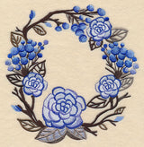 Wintry Flower Wreath in Watercolor