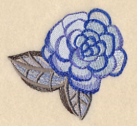 Wintry Flower in Watercolor