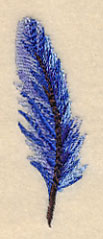 Wintry Feather in Watercolor