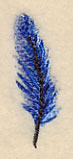 Wintry Feather in Watercolor