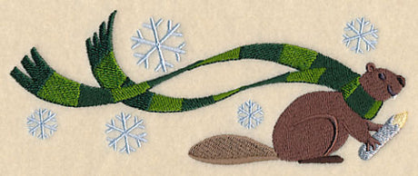Wrapped Up in Winter Beaver