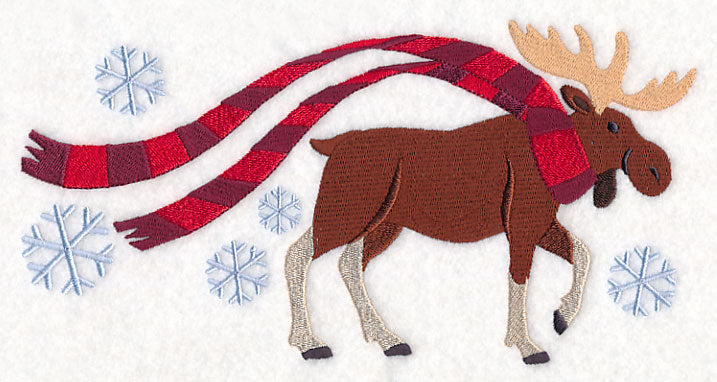 Wrapped Up in Winter Moose