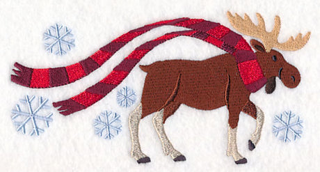 Wrapped Up in Winter Moose