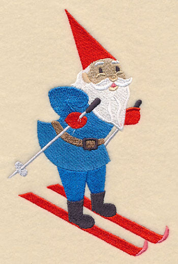 Winter Gnome Skiing