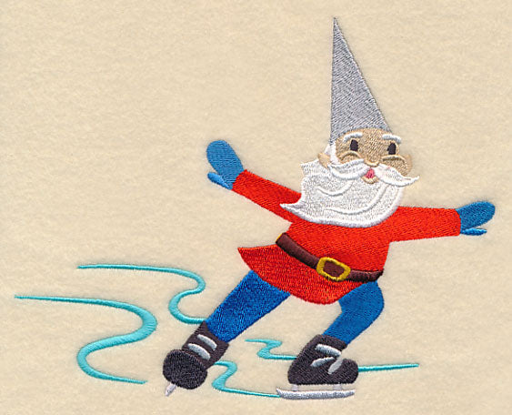 Winter Gnome Ice Skating