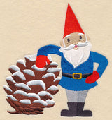 Winter Gnome with Pine Cone