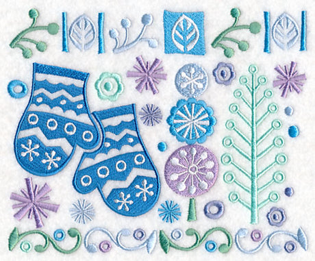 Scandinavian Mittens Panel