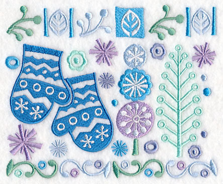 Scandinavian Mittens Panel