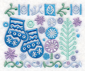 Scandinavian Mittens Panel