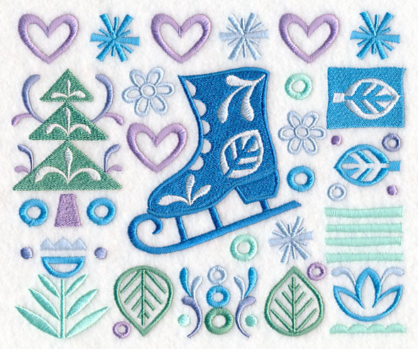 Scandinavian Ice Skate Panel