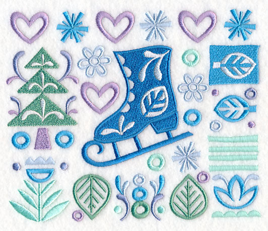 Scandinavian Ice Skate Panel