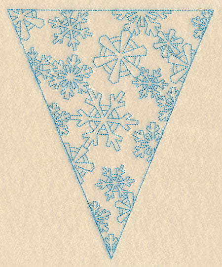 Winter Bunting - Snowflakes