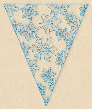 Winter Bunting - Snowflakes