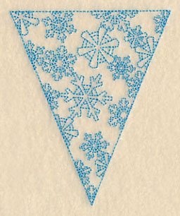 Winter Bunting - Snowflakes