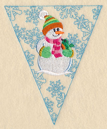 Winter Bunting - Snowman