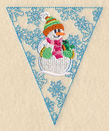 Winter Bunting - Snowman