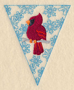 Winter Bunting - Cardinal