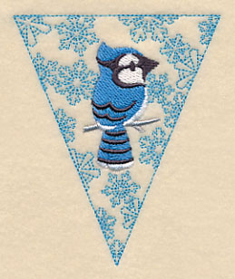 Winter Bunting - Blue Jay